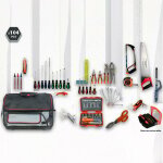 Kit outillage � main (scie, tournevis. . . ) 104 pi�ces