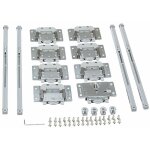 Cyclingcolors - kit pour portes coulissantes 2 vantaux avec amortisseurs 40kg (sans rail) galet chariot ...