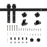 Kit de porte coulissante syst�me galandage porte �p. 35 - 45 / 40 - 45 mm longueur totale rail 2 m charge ...