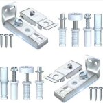 Kit de quincaillerie porte coulissante pliante ensemble de r�paration de portes coulissantes sur rail ...