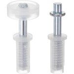 Kit de quincaillerie pour porte pliante comprenant un pivot sup�rieur et une roue de guidage pour porte ...