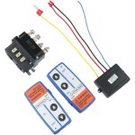 Kit relais de treuil �lectrique 12 v 250 a avec t�l�commande radio pour v�hicules utilitaires, tondeuses ...