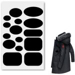 Kit de r�paration de doudoune, 15 pi�ces patchs de r�paration pour veste en duvet tissu en nylon, auto ...
