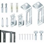 Kit de r�paration de rail de porte coulissante 18 pi�ces kit de quincaillerie de porte coulissante pliante, ...