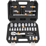 Kit de r�paration de voiture de bo�te � outils de 32 pi�ces, kit de douille de tournevis de cl� de couple ...
