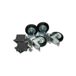 Kit roulettes 6'' ultra - rsistant pour coffre de chantier tuffbank - cas - armorgard