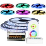 Kit ruban professionnel 5050 - 60 led / m - 15 mtres ( 3 x 5 mtres ) rgb tanche (ip67) avec contrleur ...