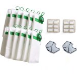 Kit sac aspirateur compatible pour vorwerk kobold vk140 vk150 avec filtre remplacement - 12 sacs + 2 ...