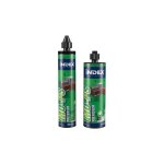Kit scellement chimique avec: cheville chimique polyester sans styrne, canules, tamis plastiques et ...