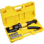 Kit de sertissage hydraulique 10 tonnes 9 matrices, pince � sertir � cliquet pour c�bles de 4 � 70 mm� ...