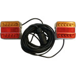 Kit signalisation 12 + 4 metres  led magntique orange - rouge - s17221