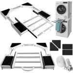 Kit de superposition lave linge seche linge - cadre interm�diaire universel avec tablette coulissante ...