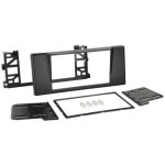 Kit support autoradio compatible avec bmw 5 e39 rubbertouch noir