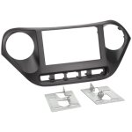 Kit support autoradio compatible avec hyundai i10 noir