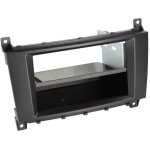 Adnauto - kit support autoradio compatible avec mercedes classe c w203 cl203 s203 noir