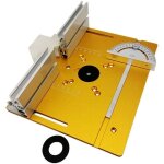 Kit table de fraisage en aluminium pour d�fonceuse ? 3 plaques d?insertion pour table de toupie ortviai ...