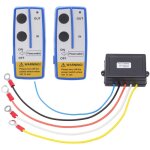 Kit de t�l�commande de treuil sans fil de 75 pieds, aliment� par batterie, antenne int�gr�e, indicateur ...