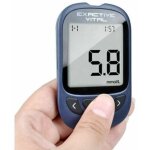 Kit de test de glyc�mie, lecteur de glyc�mie pour diab�tiques, comprend 50 bandelettes de test.