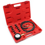 Wiltec - kit testeur de pression d'huile de vhicules set 12 pcs. jauge pression d'huile 0 - 10bar 0 ...