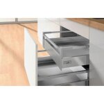 Kit tiroir � l'anglaise hauteur 144 innotech atira - d�cor : anthracite - longueur : 520 mm hettich