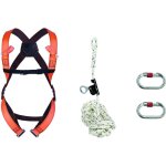 Kit harnais anti - chute pour toiture elara 150 - delta plus orange m