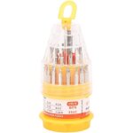 Kit de tournevis avec 31 embouts magn�tiques, tournevis � cliquet portables pour imprimante, maison, ...