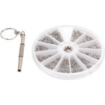 Kit de vis et �crous en acier inoxydable pour r�paration de lunettes, montres et t�l�phones