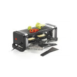 Appareil  raclette 2 personnes 350w noir - kitchen chef - gr202 - 350n