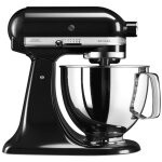 Kitchenaid - robot sur socle 4, 83l 300w noir onyx 5ksm125eob