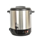 Kitchenchef fait - tout strilisateur 2100w inox / noir 31l contenance 16 bocaux minuterie 120 minutes ...