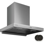 Klarstein - aeroclean hotte aspirante - 60 cm hotte murale, 721 m� / h boost, cee a + + , led 3800 - ...