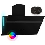 Klarstein - alina hotte aspirante - 90 cm hotte murale, 615 m� / h, �clairage led 9 couleurs, tactile, ...