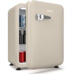 Klarstein audrey evo 68l mini frigo - r�tro, silencieux 40 db, thermostat r�glable, porte r�versible, ...