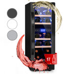 Klarstein - cave a vin encastrable, caves  vin de 53l avec une porte en verre, cave a vins  double ...