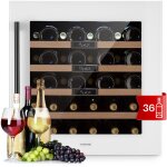 Klarstein - cave a vin encastrable, r�frig�rateur � vin, porte en verre, cave � vin vieillissement, zone ...