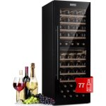 Klarstein - cave a vin, rfrigrateur  vin double zone avec porte en verre, cave  vin de vieillissement, ...