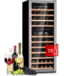 Klarstein - cave a vin, r�frig�rateur � vin double zone avec porte en verre, cave � vin de vieillissement, ...