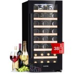 Klarstein - cave a vin, r�frig�rateur � vin avec porte en verre, cave � vin de vieillissement, zone unique, ...