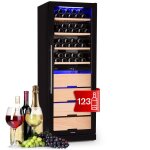 Klarstein - cave a vin, r�frig�rateur � vin sur pieds avec porte en verre, cave � vin de vieillissement, ...