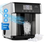 Klarstein - eiszeit machine à glaçons 10 à 15kg / 24h 3 tailles de cubes - inox arg Klarstein - eiszeit machine à glaçons 10 à 15kg / 24h 3 tailles de cubes - inox arg