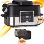 Klarstein - friteuse sans huile avec fonction vapeur, friteuse air chaud air fryer xl 1500w, mini friteuse ...