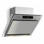 Klarstein - hotte aspirante 60cm, hottes de cuisine inclin�es, filtre de hotte en aluminium, d�bit d'air ...