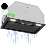 Klarstein ? hotte aspirante encastrable 90 cm ? d�bit d'air 397 m� / h ? �clairage led ? commandes tactiles ...