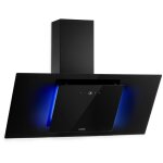 Klarstein - hotte aspirante 90cm, hottes de cuisine inclin�es, filtre de hotte en aluminium, d�bit d'air ...