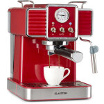 Klarstein ? machine � expresso 1350w ? 20 bars ? r�servoir 1, 5l ? appareil 2 en 1 caf� moulu et dosettes ...