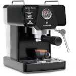 Klarstein - libeica machine � caf� en grains ? 19 bars, 1350 w, acier inoxydable, buse vapeur, r�servoir ...