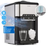 Klarstein - machine a glacons pour la maison, capacit� de 3l, fabrique rapidement jusqu'� 20kg de glacons, ...