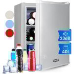 Klarstein - mini frigo de chambre de 40l pour snacks et boissons, petit frigo top silencieux, mini bar, ...