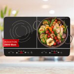 Klarstein - plaque induction electrique double plaque chauffante plaque induction 2 feux 3500w x2 tables ...