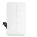 Klarstein powerglide plaque induction - 2 zones, 3500w boost, plaque cuisson induction encastrable, curseur ...